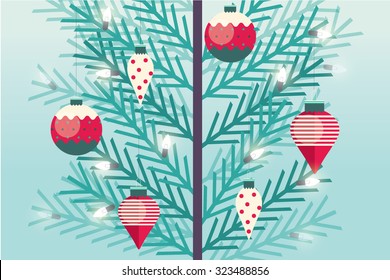 christmas tree/ christmas tree ornament vector/illustrator