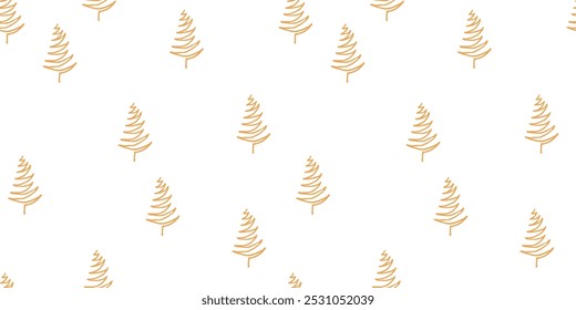 Christmas tree. a Christmas tree painted in the doodle style. seamless pattern with Christmas trees. a beautiful pattern for gift wrapping and packages. for printing textiles and paper.new Year's mood