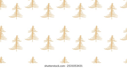 Christmas tree. a Christmas tree painted in the doodle style. seamless pattern with Christmas trees. a beautiful pattern for gift wrapping and packages. for printing textiles and paper. newYear's mood