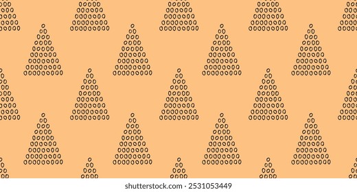 Christmas tree. a Christmas tree painted in the doodle style. seamless pattern with Christmas trees. a beautiful pattern for gift wrapping and packages. for printing textiles and paper. newYear's mood