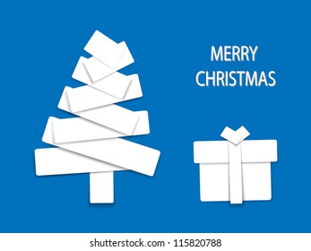 Christmas tree paper patchwork