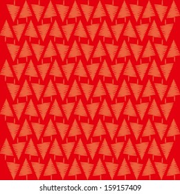 Christmas tree pattern background vector