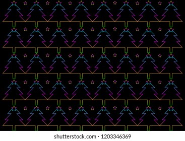 Christmas tree pattern design