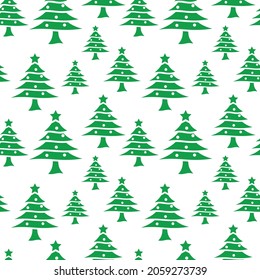 Christmas tree pattern design for print template