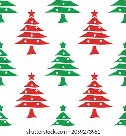Christmas tree pattern design for print template