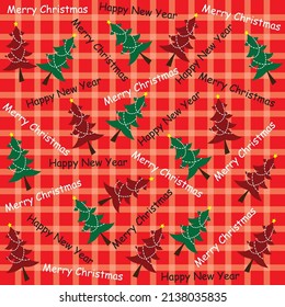 Christmas Tree Pattern Illustration Vector