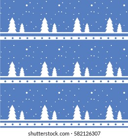 Christmas tree  pattern. Monochrome pattern from trees
