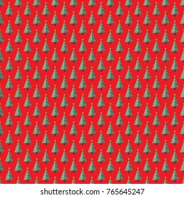 Christmas tree pattern, seamless background can use for design , vector.