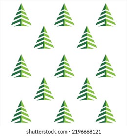 Christmas tree pattern.Used for Christmas decoration, fabric pattern.