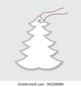 Christmas tree, pendant. Vector version.