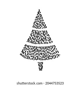 Árbol de Navidad. Perfecto para tarjetas de Navidad, decoraciones, invitaciones, banners, etiquetas, papel de regalo.