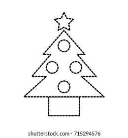 christmas tree pine ball star decoration