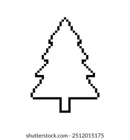 Weihnachtsbaum Pixel Kunst einfaches Design
