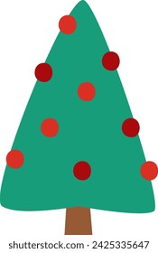 Ilustración vectorial de la planta del árbol de Navidad