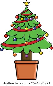 Christmas Tree In a Pot