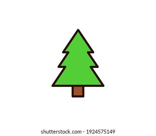 Christmas Tree Premium Line Icon. Simple High Quality Pictogram. Modern Outline Style Icons. Stroke Vector Illustration On A White Background. 