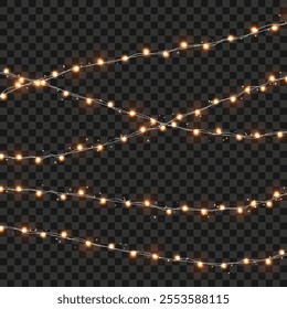 Christmas Tree with Presents and Decorations Winter Holidays Vector.