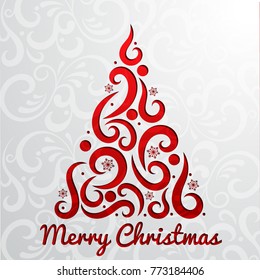 Christmas tree red