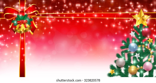 Christmas Christmas tree ribbon