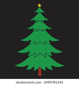 Christmas tree Royalty Free Vector Image 