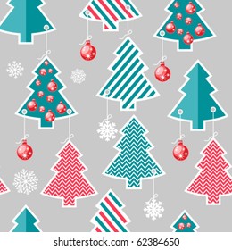Christmas Tree seamless background