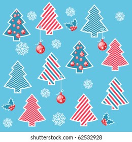 Christmas Tree seamless background