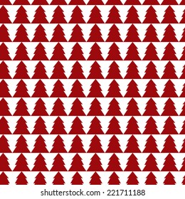 Christmas tree seamless pattern