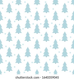 Christmas tree seamless pattern background.