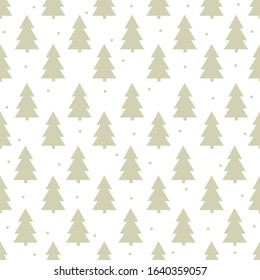 Christmas tree seamless pattern background.