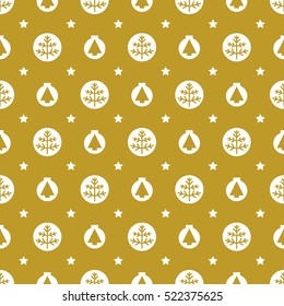 Christmas tree seamless pattern background.