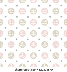 Christmas tree seamless pattern background.