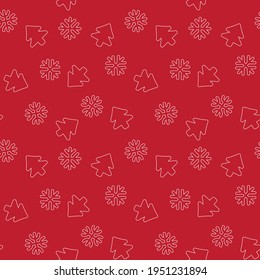 Christmas Tree seamless pattern design for website graphics, fashion textile