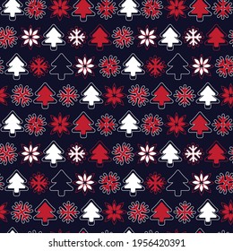 Diseño de patrones sin fisuras del árbol de Navidad para gráficos de sitios web, textil de moda