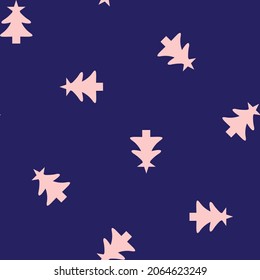 Christmas Tree seamless pattern design for website graphics, fashion textile