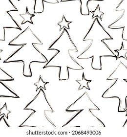 Diseño de patrones sin fisuras del árbol de Navidad para gráficos de sitios web, textil de moda