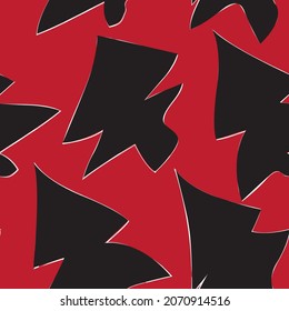 Christmas Tree seamless pattern design for website graphics, fashion textile