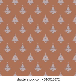 Christmas tree seamless pattern design. Christmas pattern, seamless design. Hand-drawn vector icons for sale and holiday celebrations.