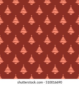 Christmas tree seamless pattern design. Christmas pattern, seamless design. Hand-drawn vector icons for sale and holiday celebrations.