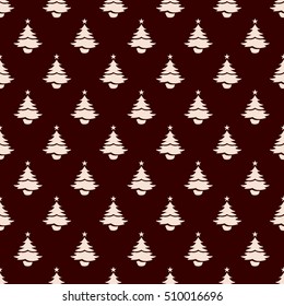 Christmas tree seamless pattern design. Christmas pattern, seamless design. Hand-drawn vector icons for sale and holiday celebrations.