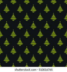 Christmas tree seamless pattern design. Christmas pattern, seamless design. Hand-drawn vector icons for sale and holiday celebrations.