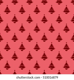 Christmas tree seamless pattern design. Christmas pattern, seamless design. Hand-drawn vector icons for sale and holiday celebrations.