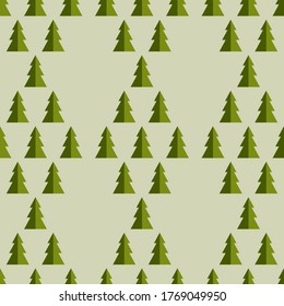 Weihnachtsbaum nahtloses Muster. Diamanter Hintergrund von Tannenbäumen. Winter, Weihnachten, Neujahrsdesign