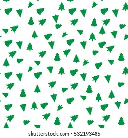 christmas tree seamless pattern. Fashion graphic. Vector illustration. Background design.Modern stylish abstract texture. Template for the print,textile, packaging and decoration, wallpaper.
