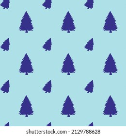 Christmas tree seamless pattern free vector