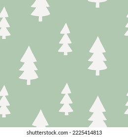 árbol de navidad sin fisuras traza mano en estilo doodle. 