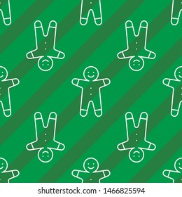 Christmas tree seamless pattern. Happy New Year print design. Vector illustration.