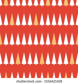 Christmas tree seamless pattern illustration