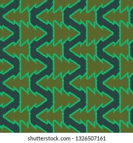 Christmas tree seamless pattern - Merry christmas holiday background.