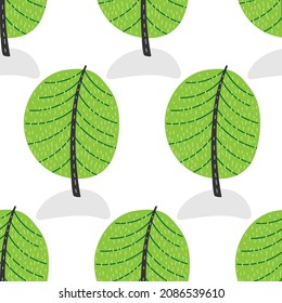 Christmas tree seamless pattern. Spruce, Evergreen tree on hillock in forest. Green tree in snowdrift. Modern flat design Repeated background for wallpaper, wrapping, packing
