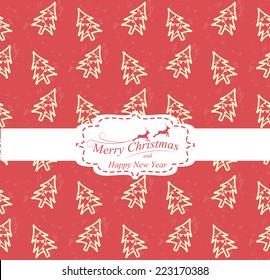 Christmas tree seamless pattern, Pattern Swatches, vector, Endless texture can be used for wallpaper, pattern fills, web page,background,surface